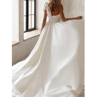 Women's Jumpsuit Modern Style Belted Solid Color One Shoulder Elegant Party Wedding Regular Fit Sleeveless White