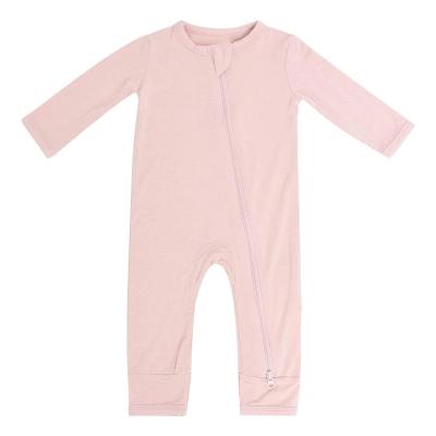 Baby Romper Bamboo Fiber Baby Boy Girl Clothes Newborn Zipper Footies Jumpsuit Solid Long-Sleeve Baby Clothing