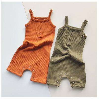 New Baby Waffle Rompers Summer...