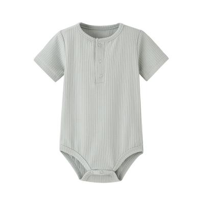 Baby Boy Romper Girl Boy Knit Romper Pajamas Jumpsuit Ribbed Clothes Knitted Stretch Newboron Summer Rompers Playsuit