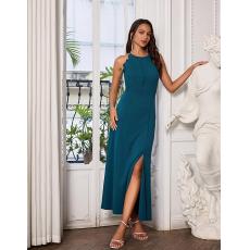 Women's Sleeveless Party Dress Side Split Cocktail Party Dress