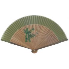 Green Forest Bamboo Printing Fan