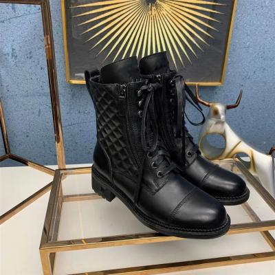 Luxury Leather lace-up Boots