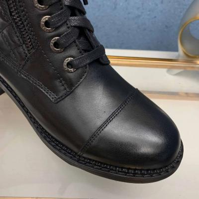 Luxury Leather lace-up Boots