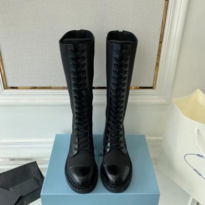 Black calf Leather Boots