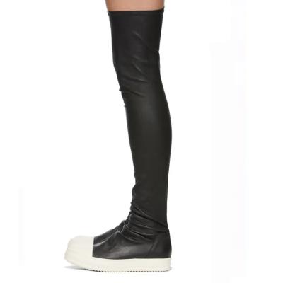 Black Thigh High Boot Soft Rea...