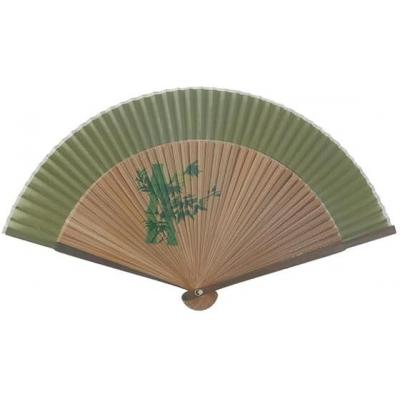 Green Forest Bamboo Printing Fan