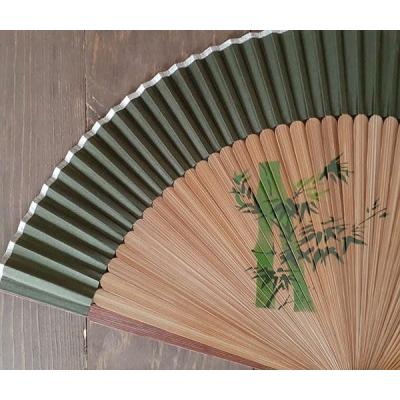 Green Forest Bamboo Printing Fan